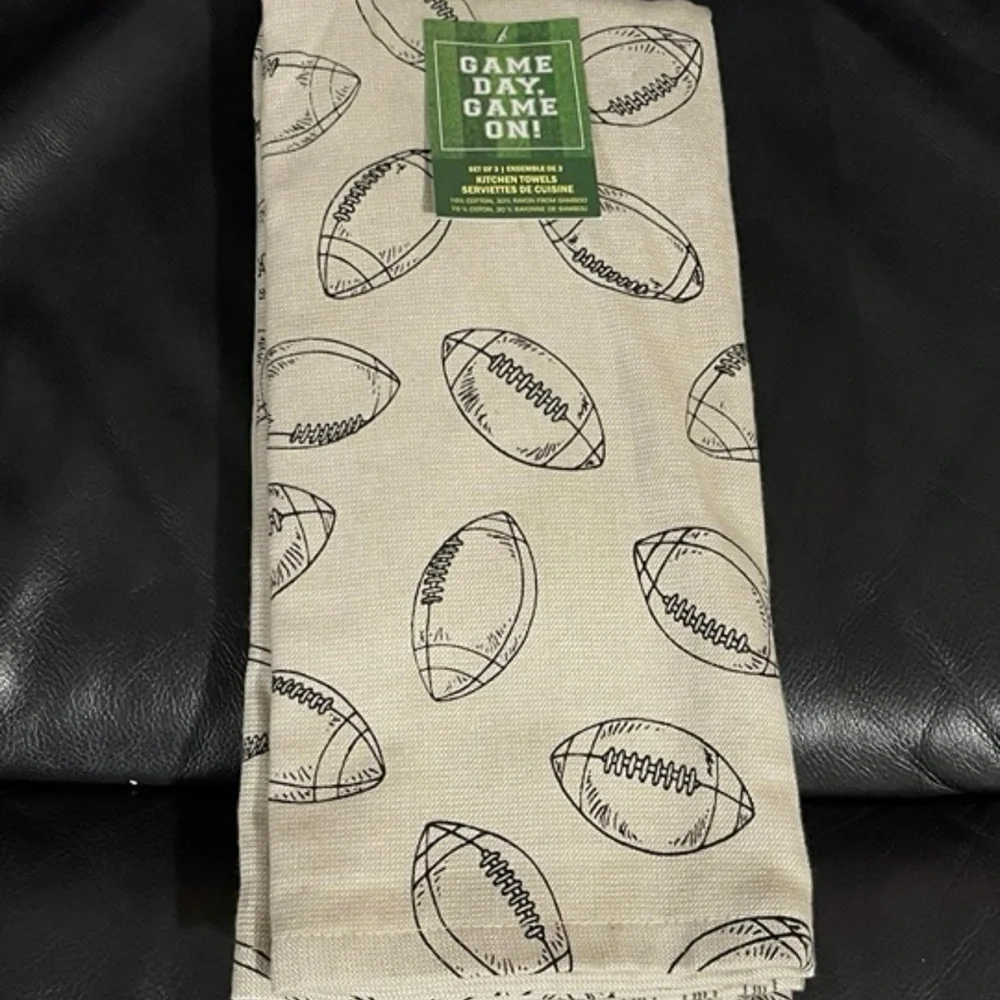 Football Kitchen Towels (Set of 3)